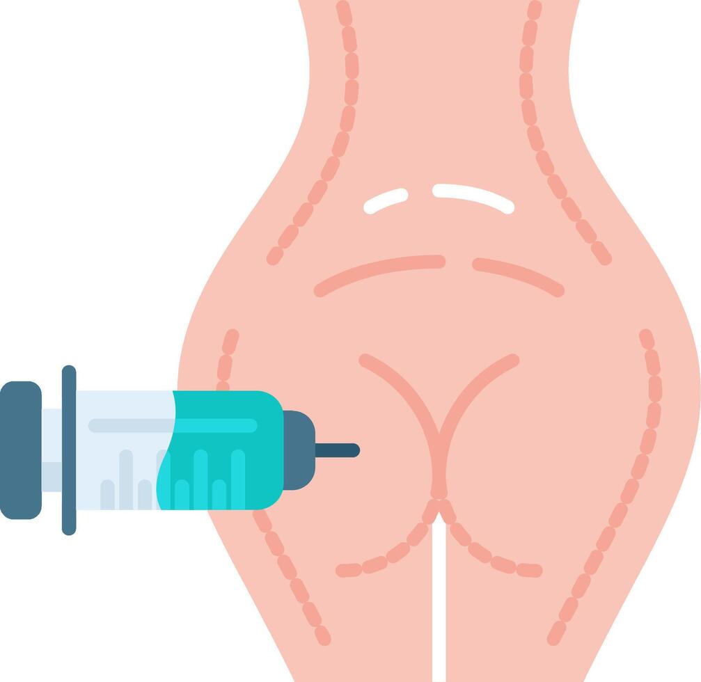 Botox Flat Icon vector