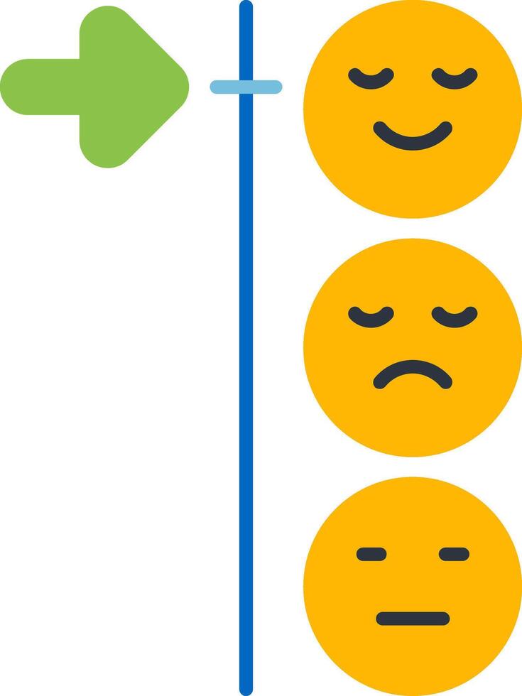 Emoji Feedback Flat Icon vector