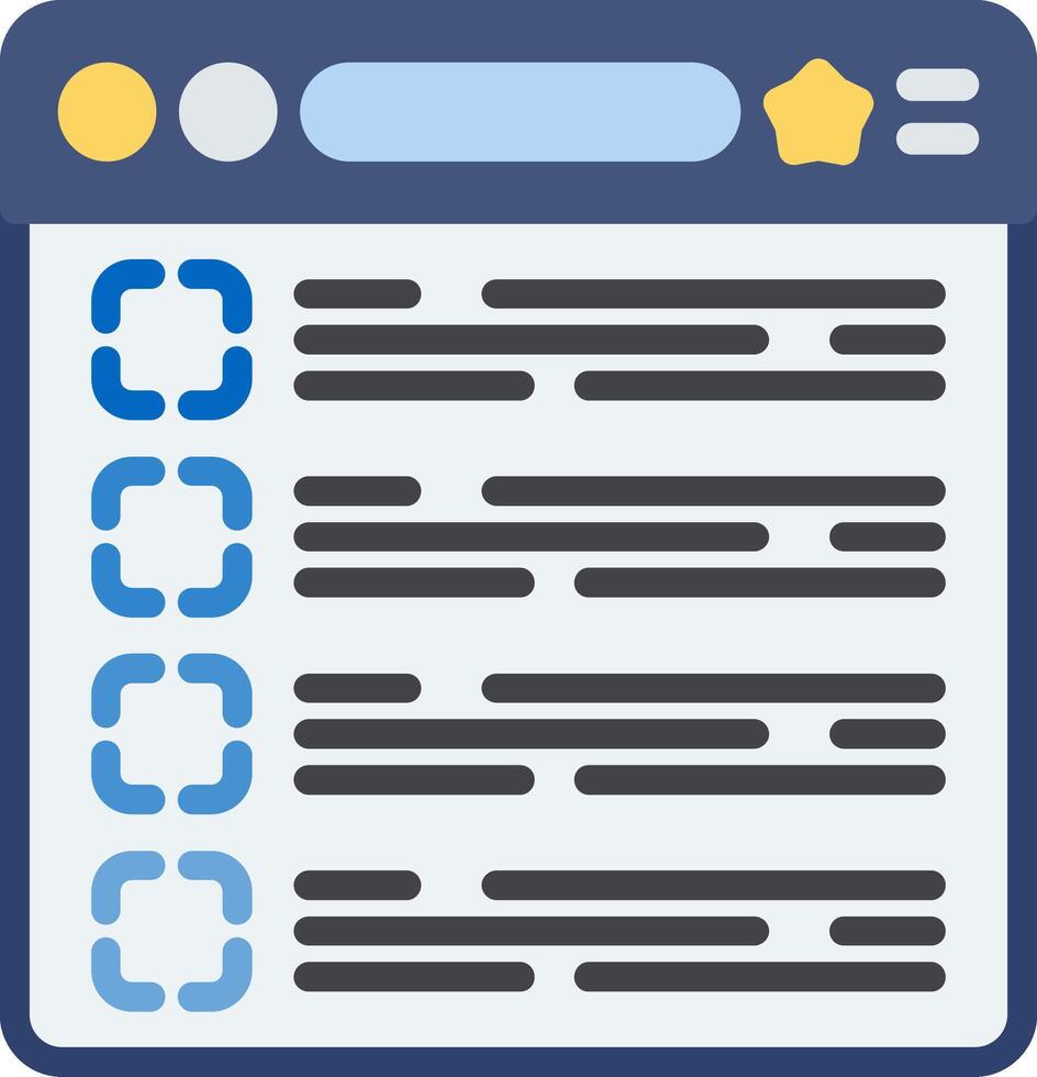 Tick Boxes Flat Icon vector