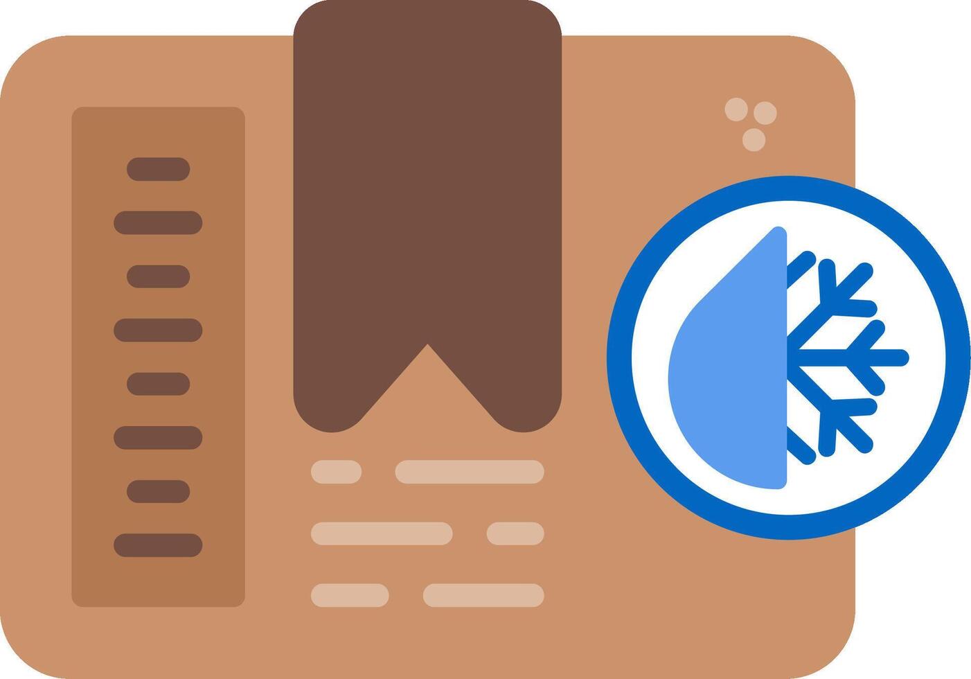 Store in a Cool Place Flat Icon vector
