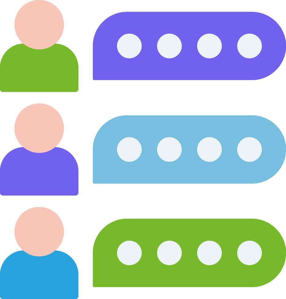 Comment Section Flat Icon vector