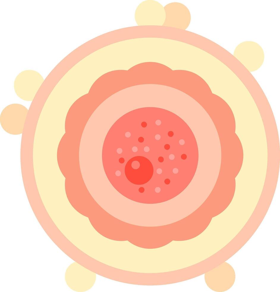 Arcella Vulgaris Flat Icon vector