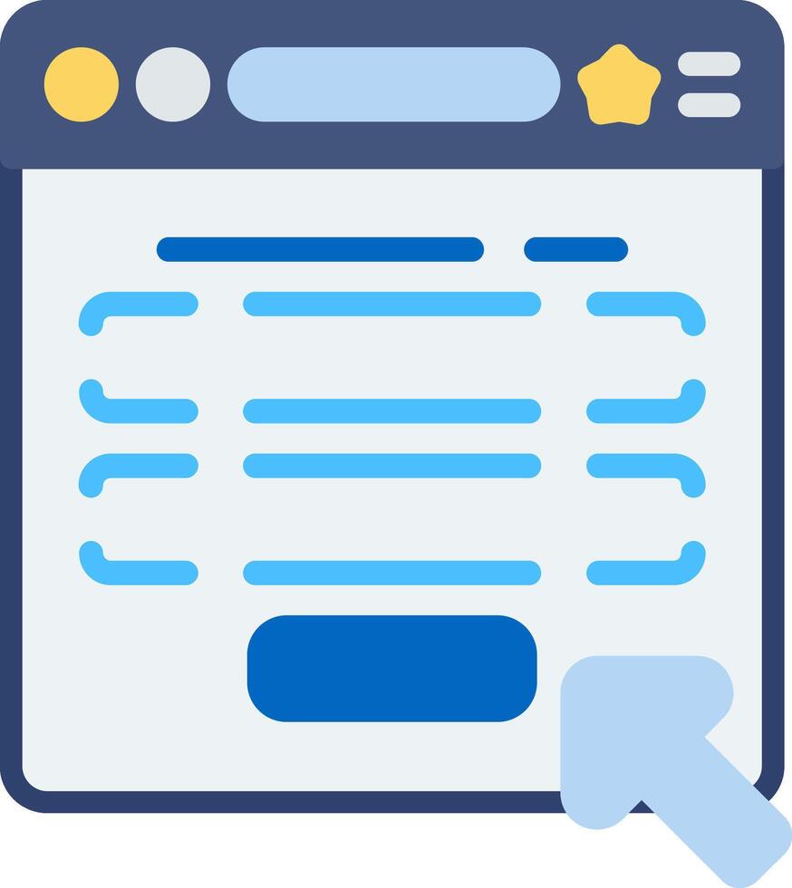 Form Flat Icon vector