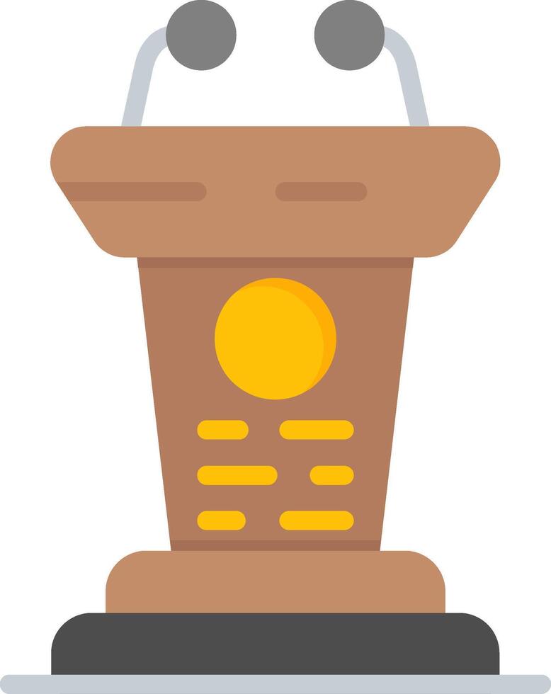 Lecture Podium Flat Icon vector