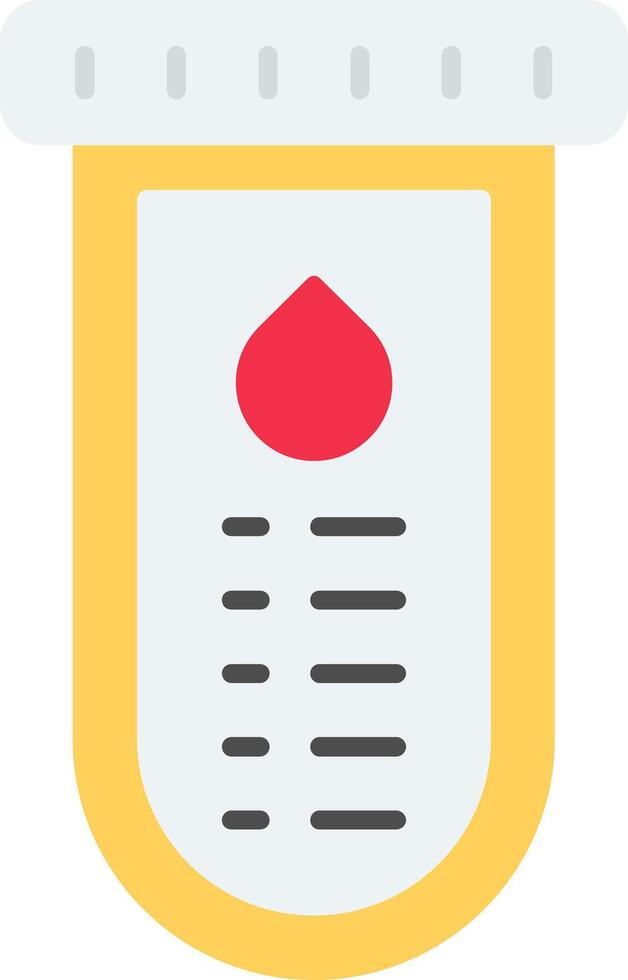 Test Tube Flat Icon vector