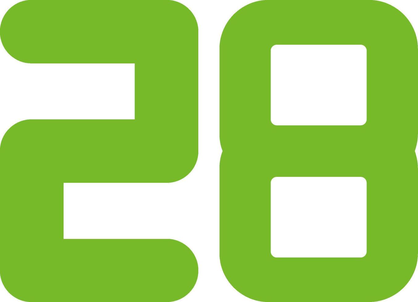 Twenty Eight Flat Icon vector