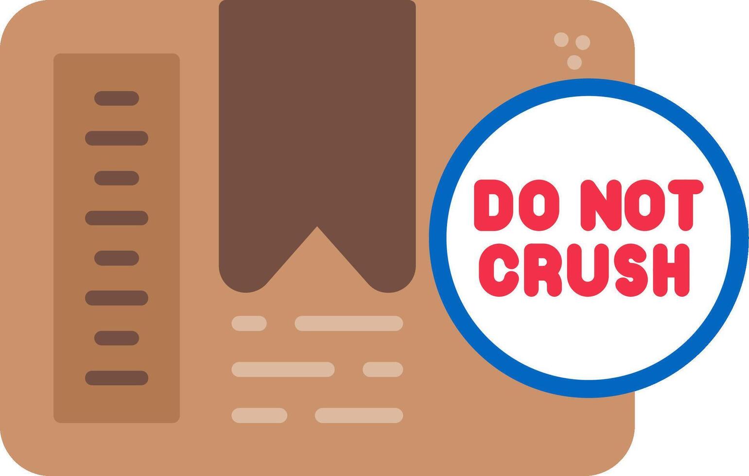Do Not Crush Flat Icon vector