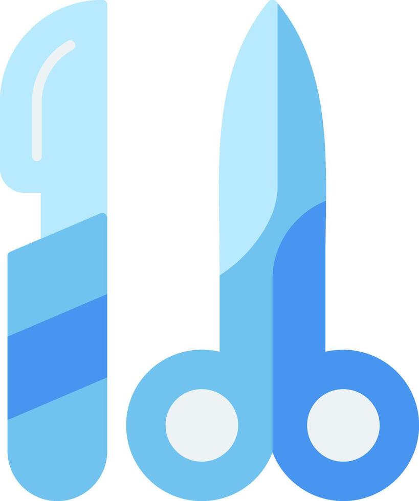 Surgical Tools Flat Icon vector