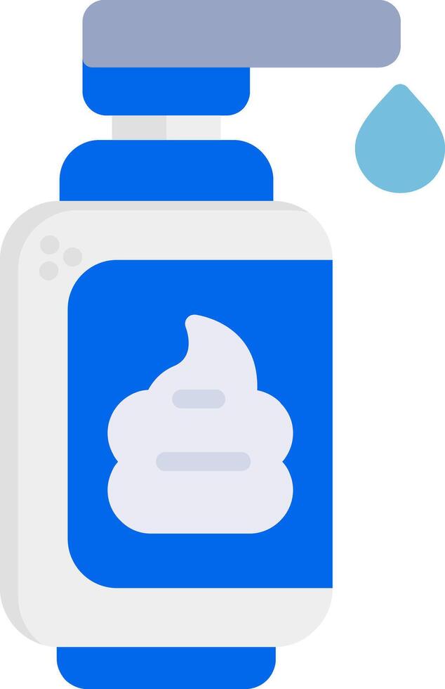 Shaving Cream Flat Icon vector