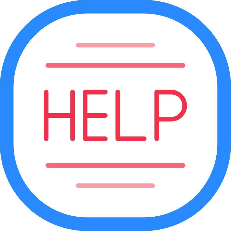 Help Flat Icon vector