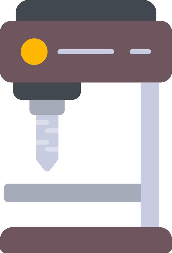 Drill Press Flat Icon vector