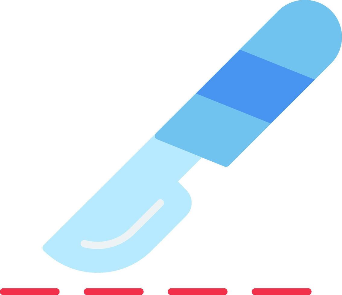 Scalpel Flat Icon vector