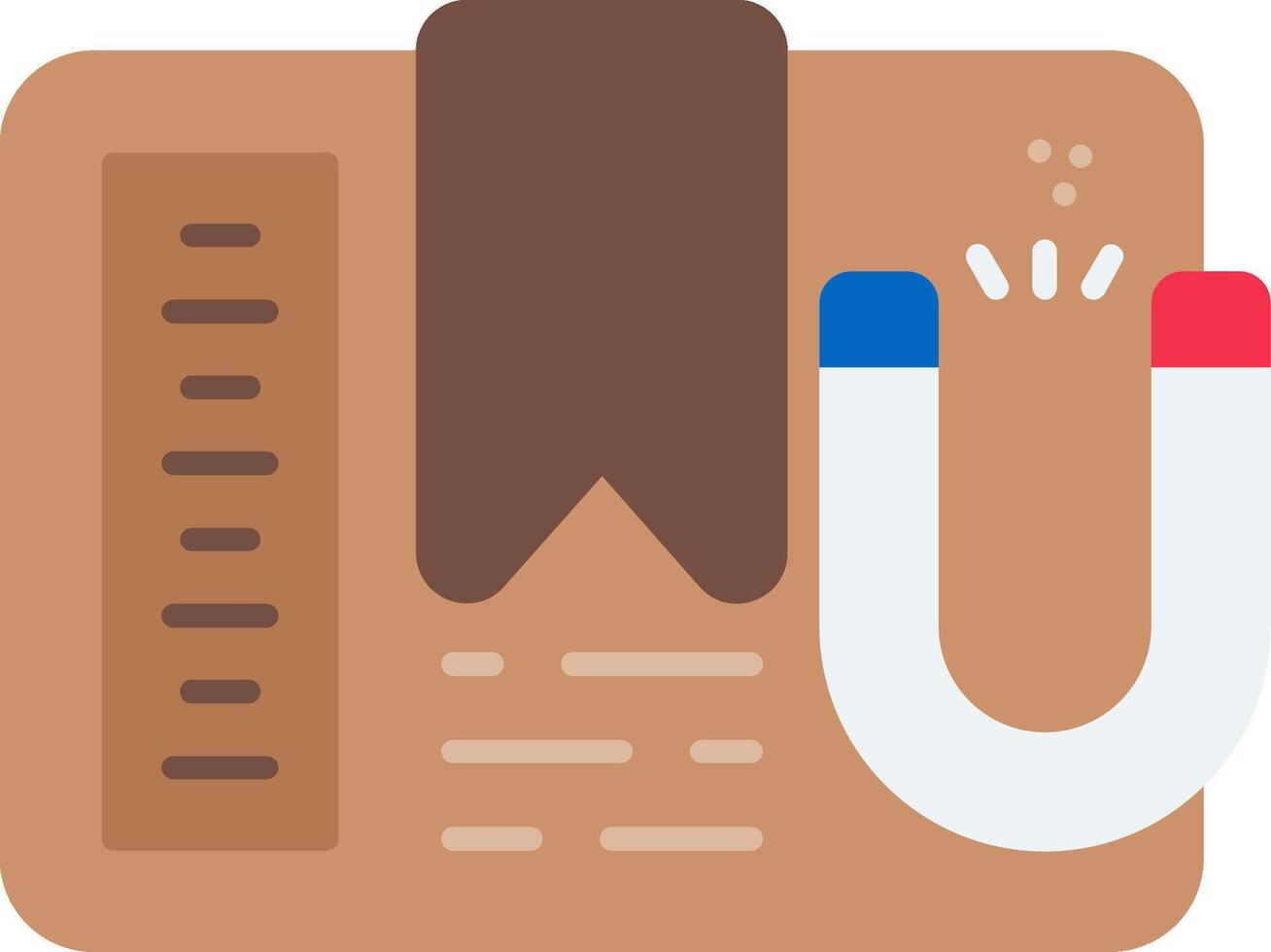 Magnetic Flat Icon vector