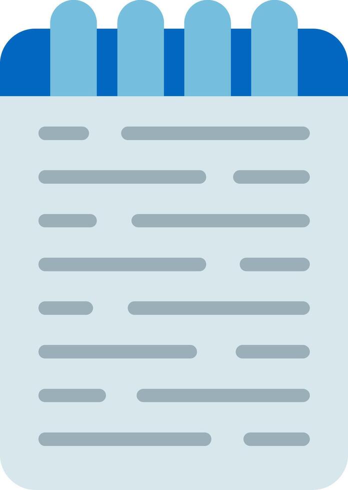Notepad and Pen Flat Icon vector