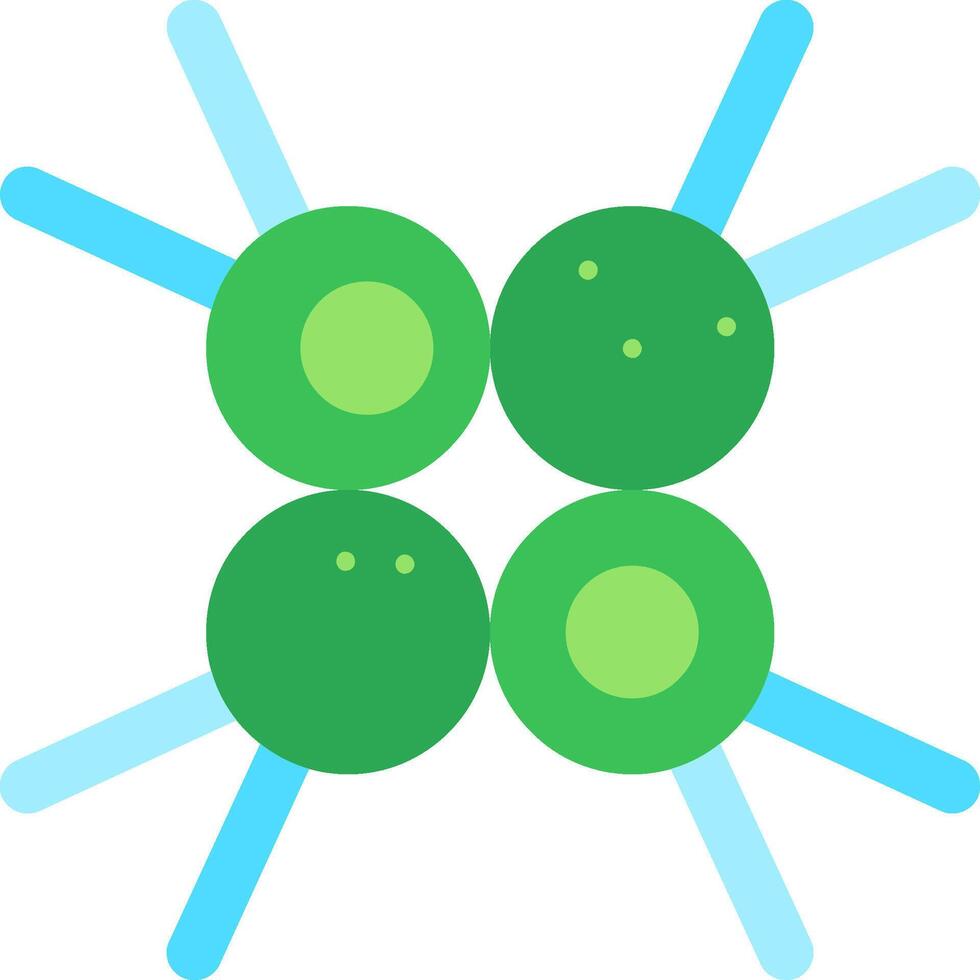 Micractinium Flat Icon vector