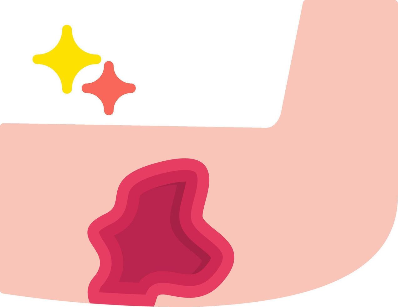 Wound Flat Icon vector