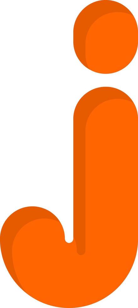 Small j Icon vector