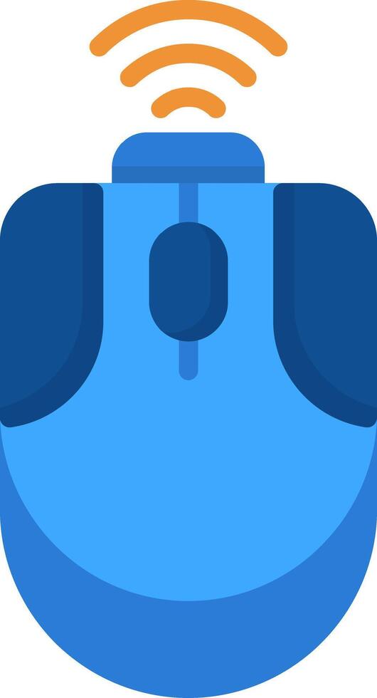 Wireless Mouse Flat Icon vector