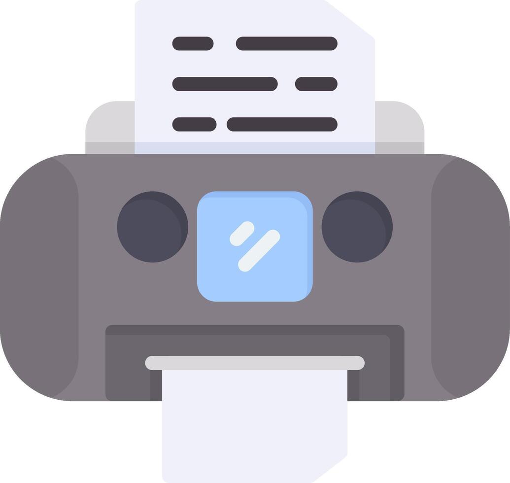 Printer Flat Icon vector