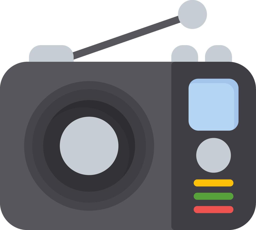 Radio Flat Icon vector