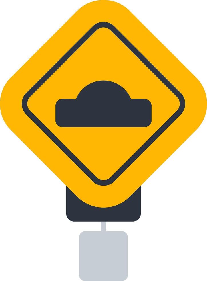 Bump Flat Icon vector
