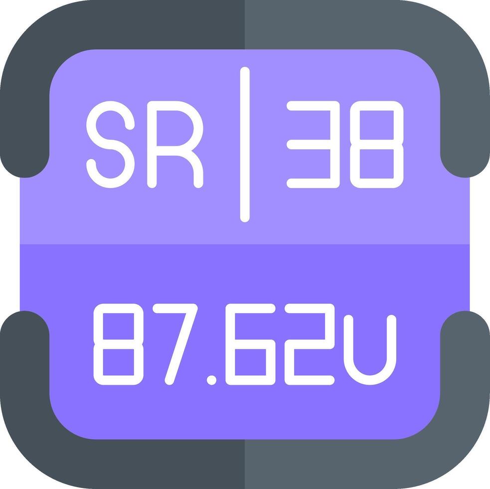 Strontium Periodic Table Element vector