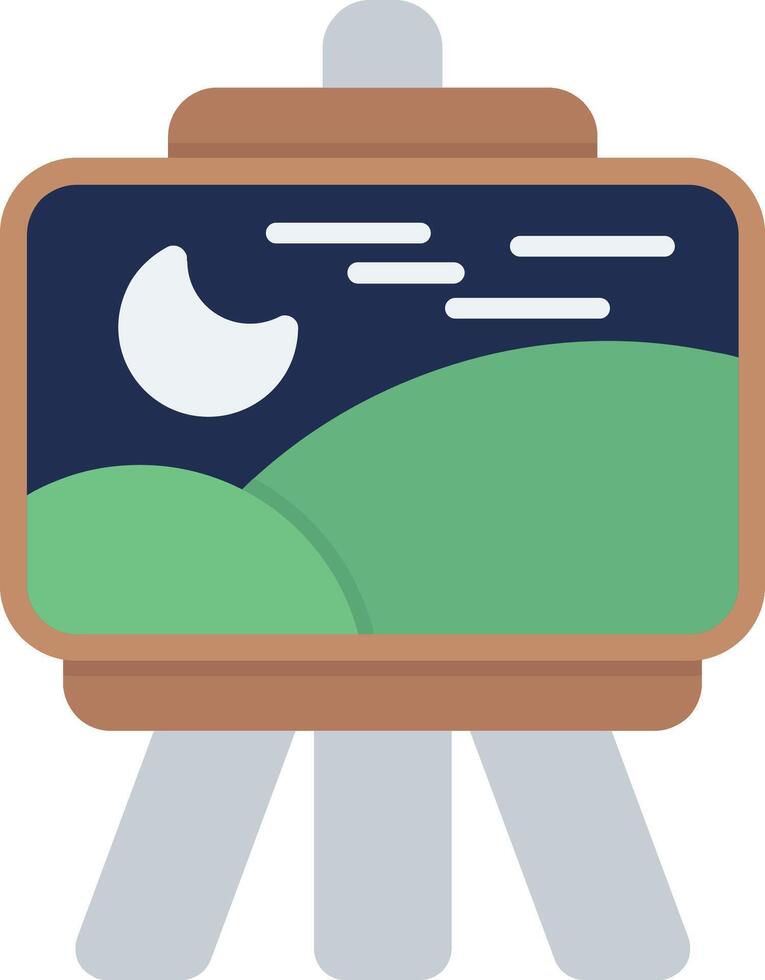 Easel Flat Icon vector