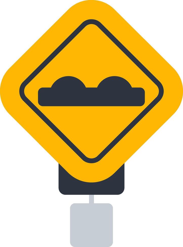 Rough Road Flat Icon vector