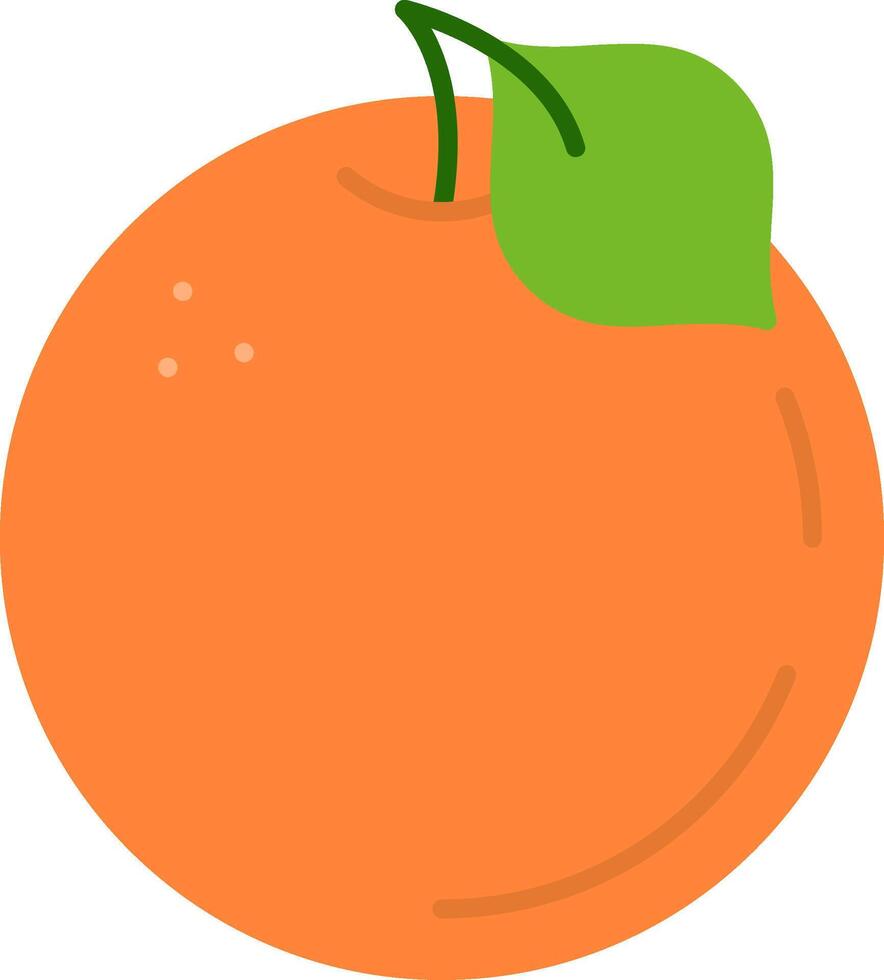 Clementine Flat Icon vector