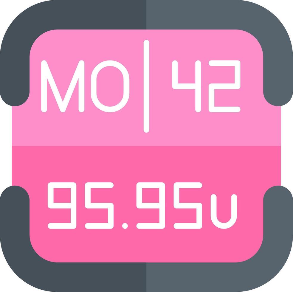 Molybdenum Periodic Table Element vector