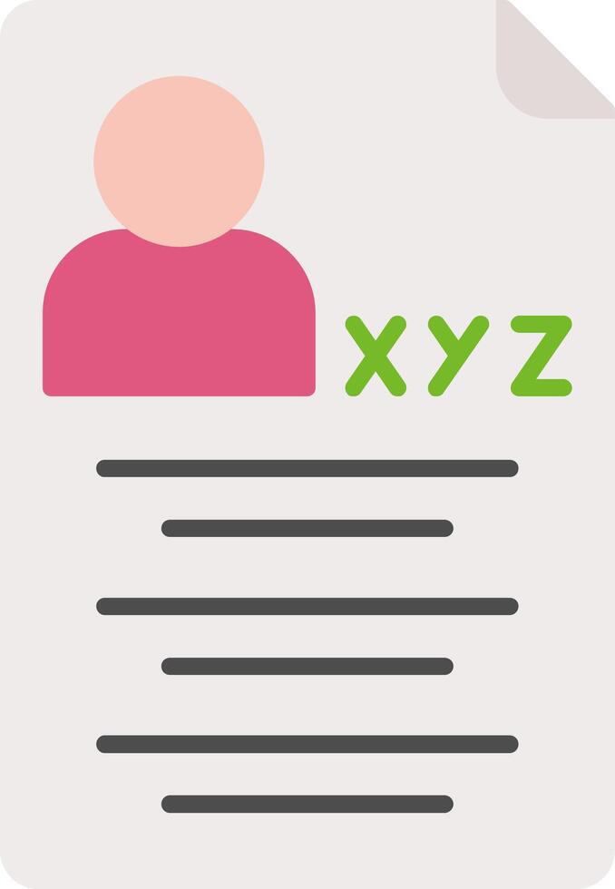 Reviewer Name Flat Icon vector