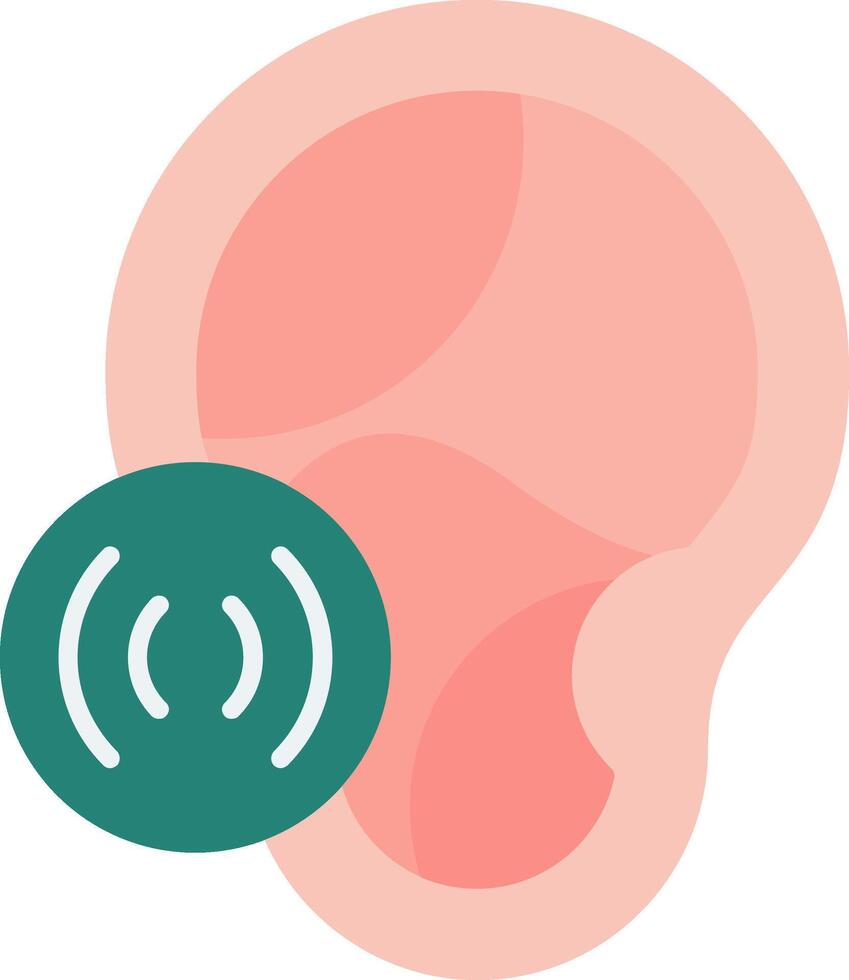 Vibration Injury Flat Icon vector