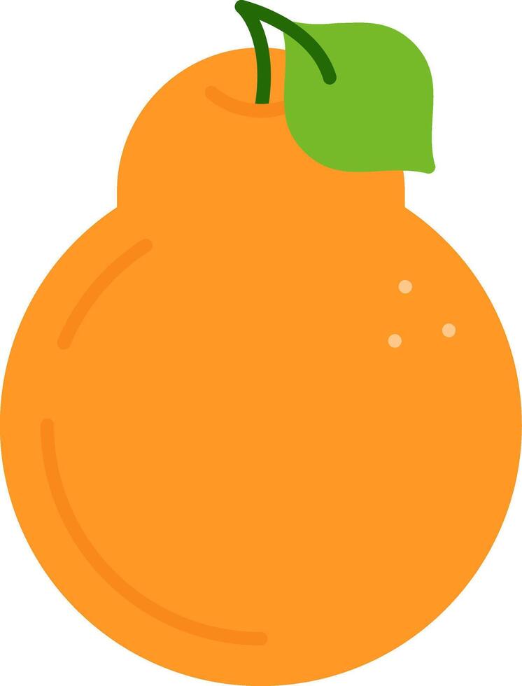 Satsuma Flat Icon vector