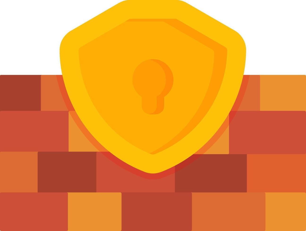 Fire Wall Flat Icon vector