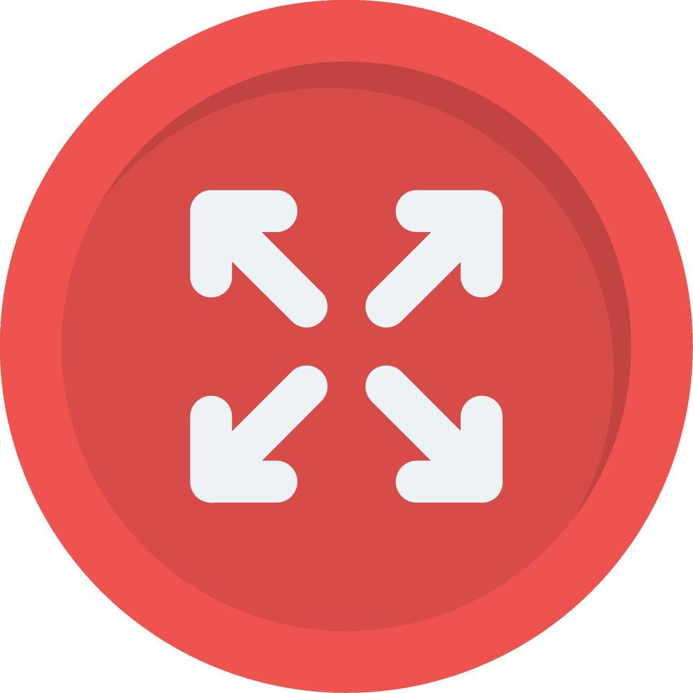 Expand Flat Icon vector