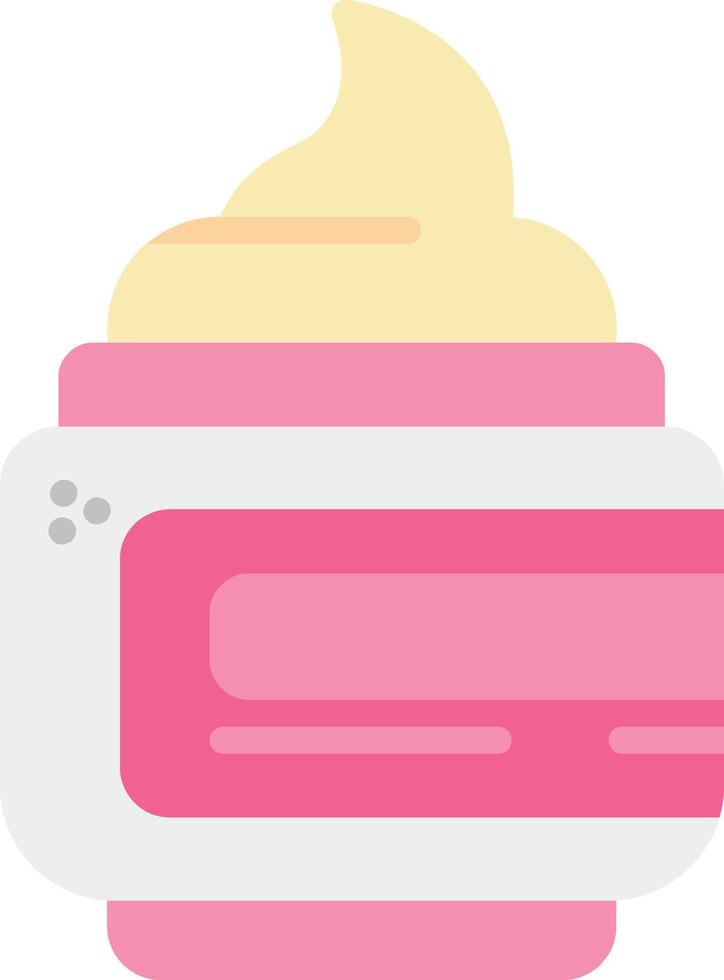 Cream Flat Icon vector