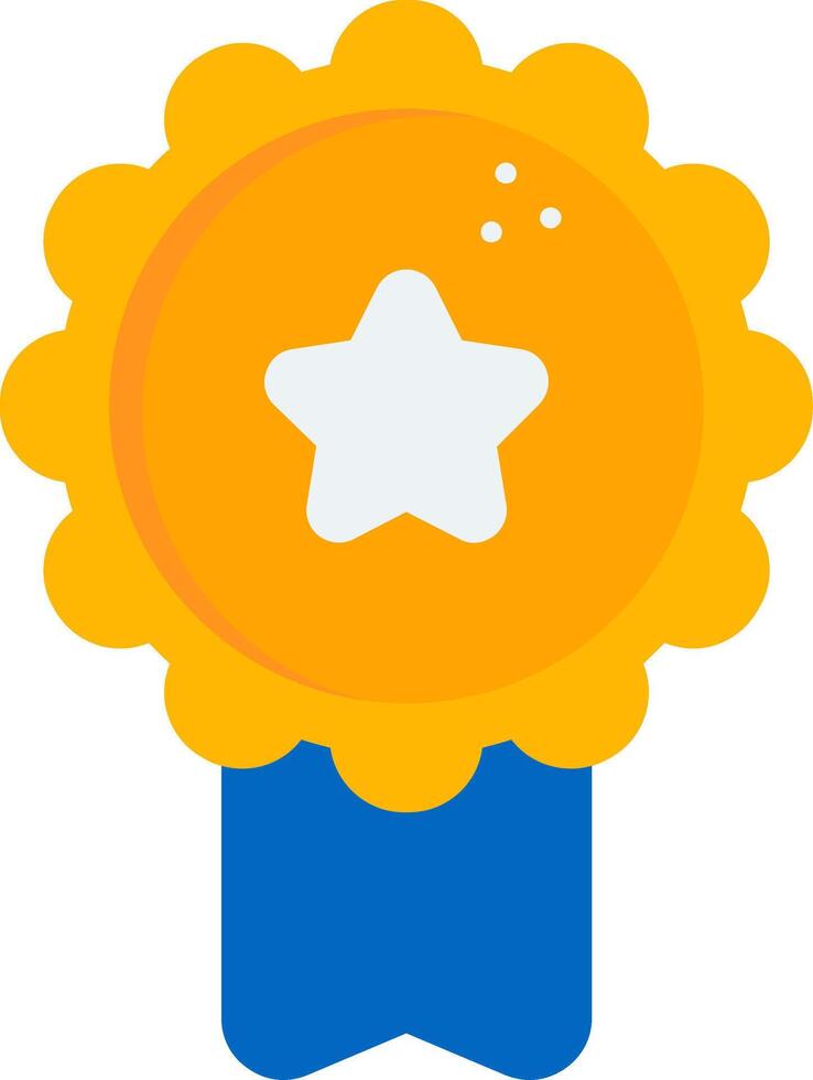 Star Badge Flat Icon vector