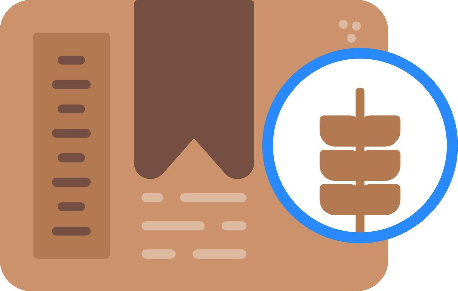 Contains Wheat Flat Icon vector