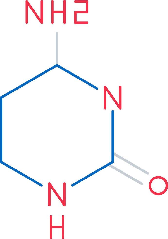 Cytosine Flat Icon vector