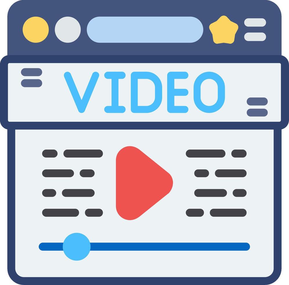 Player Flat Icon vector