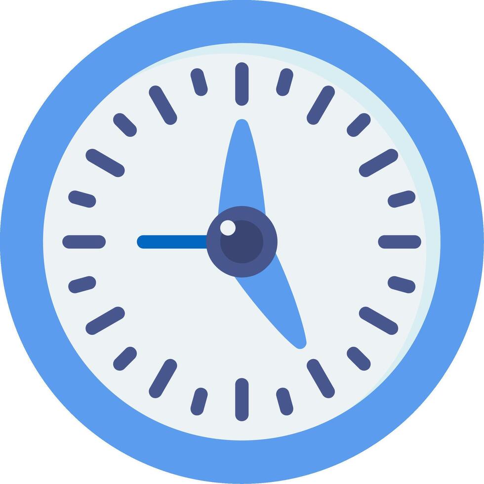 School Clock Flat Icon vector