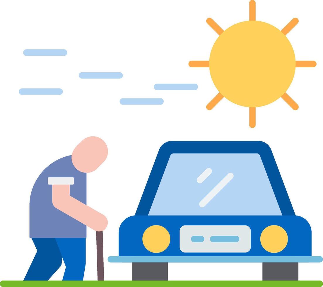 Day Trips Flat Icon vector
