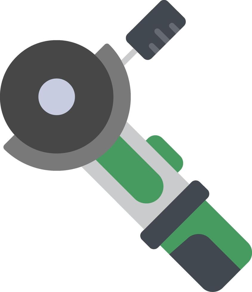 Angle Grinder Flat Icon vector