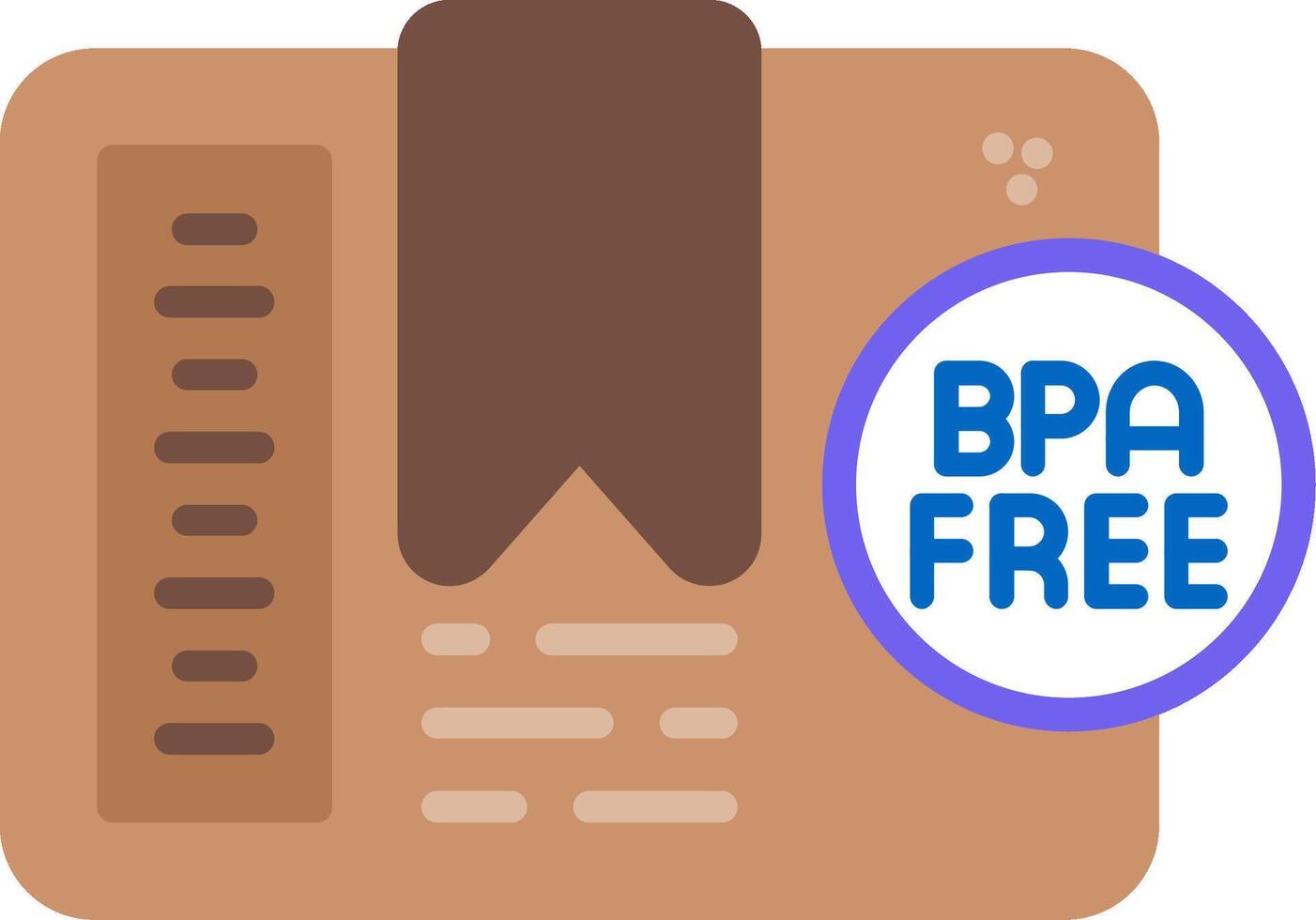 BPA-Free Flat Icon vector