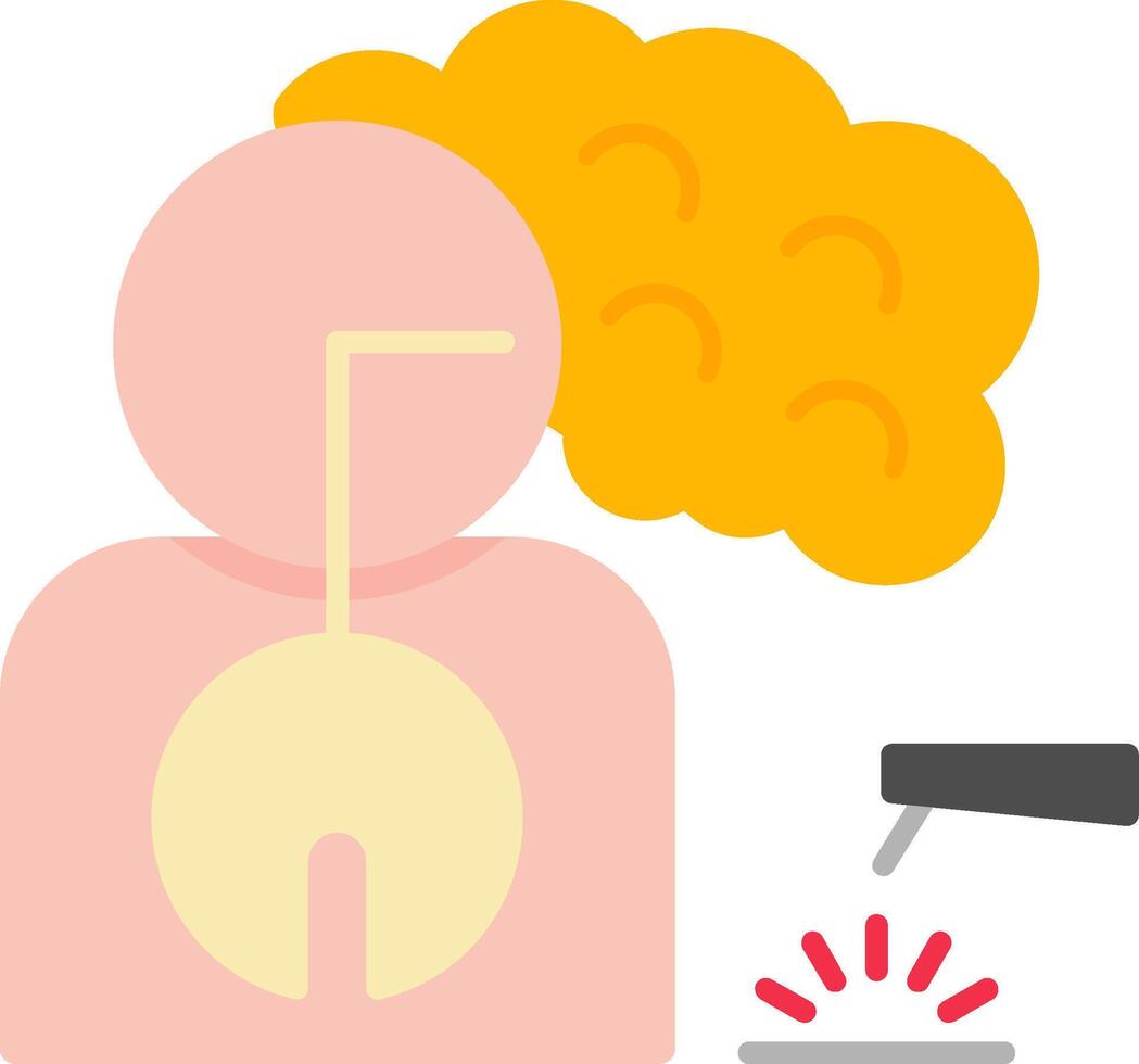 Welding Fume Flat Icon vector