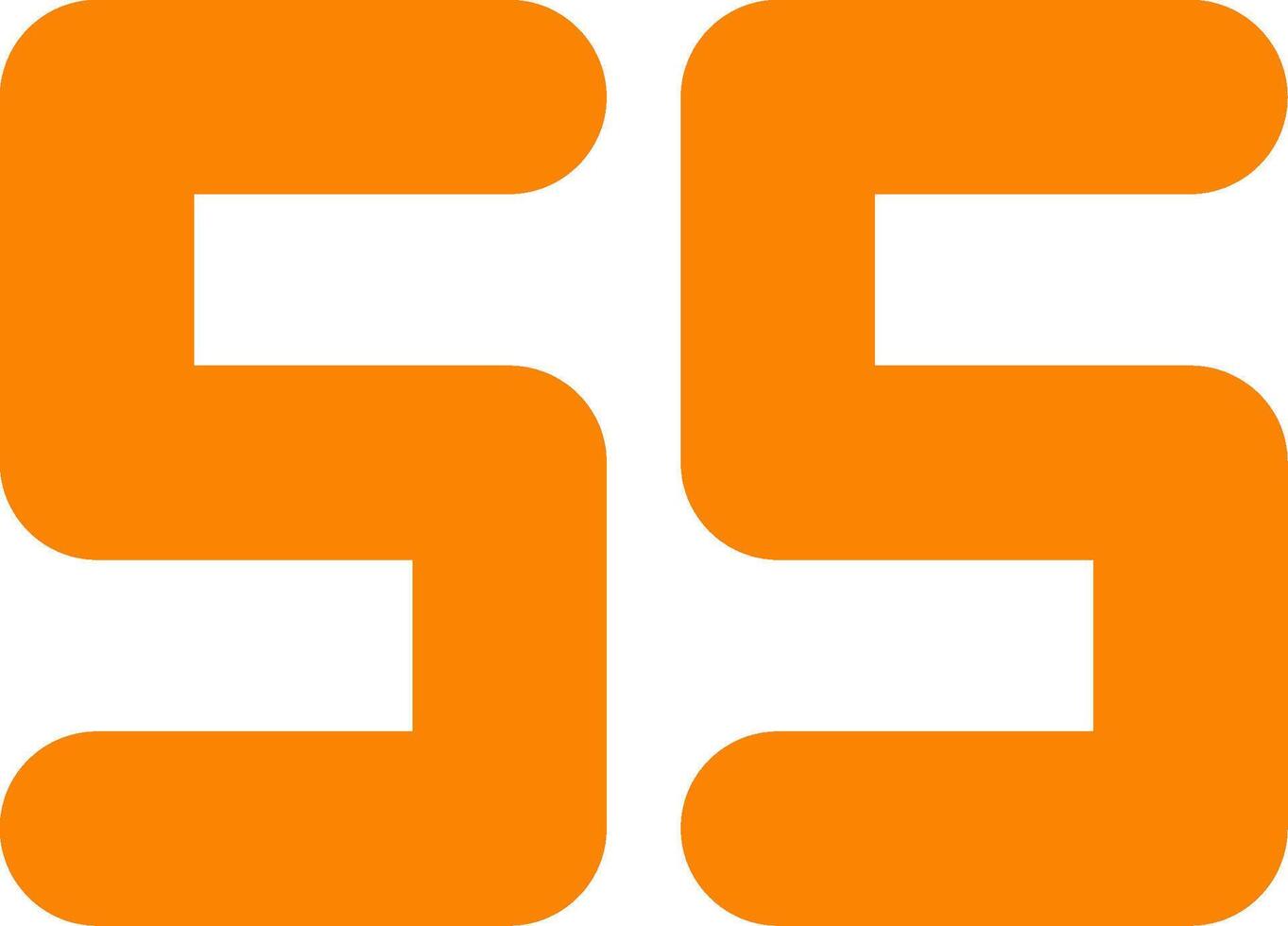 Fifty Five Flat Icon vector