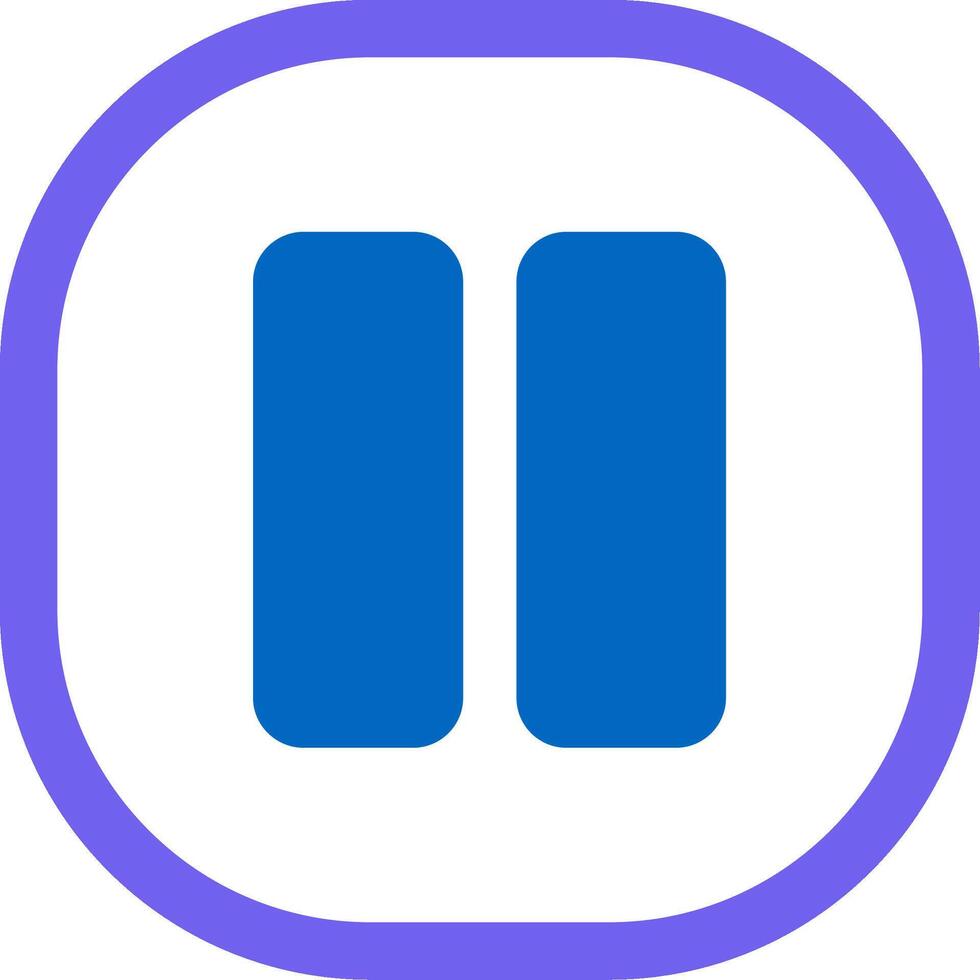 Pause Flat Icon vector