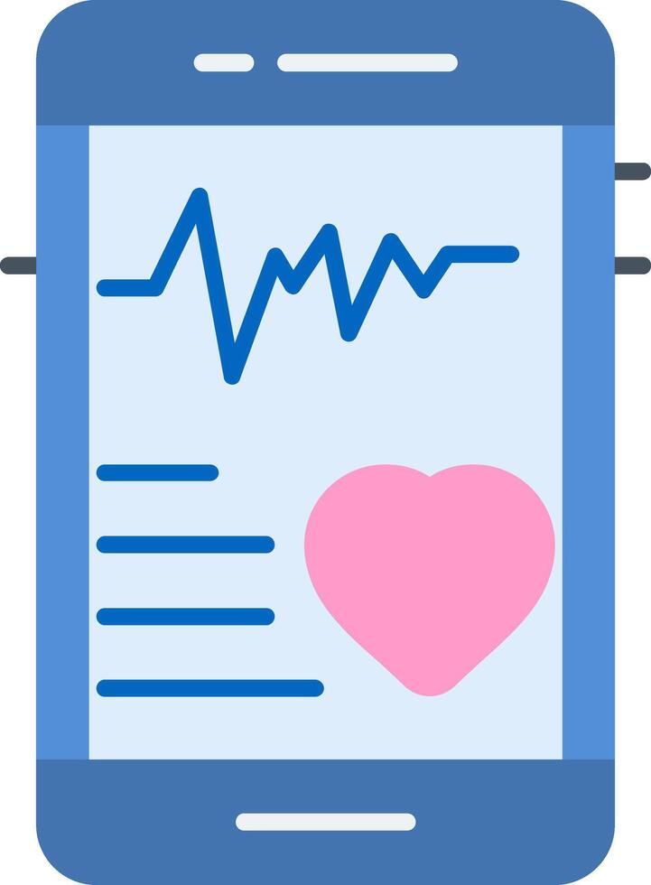 Fitness Tracker Flat Icon vector