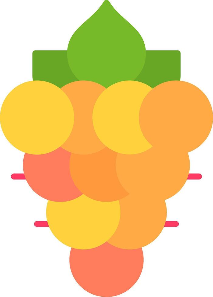Salmonberry Flat Icon vector