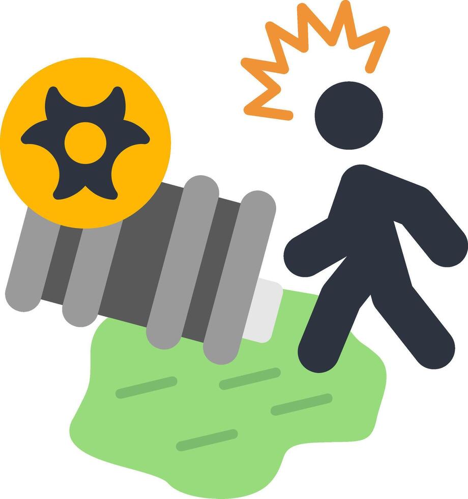Hazardous Material Flat Icon vector